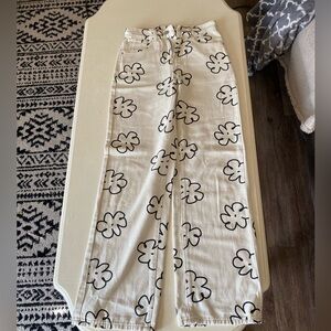 Flower jeans